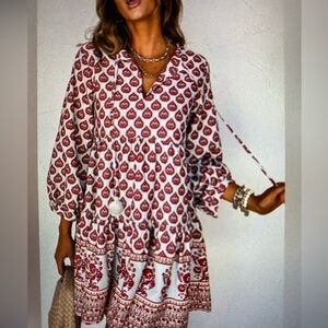 Zara Printed Boho Dress - XS